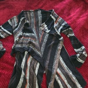 Elan Black and White Knit Cardigan